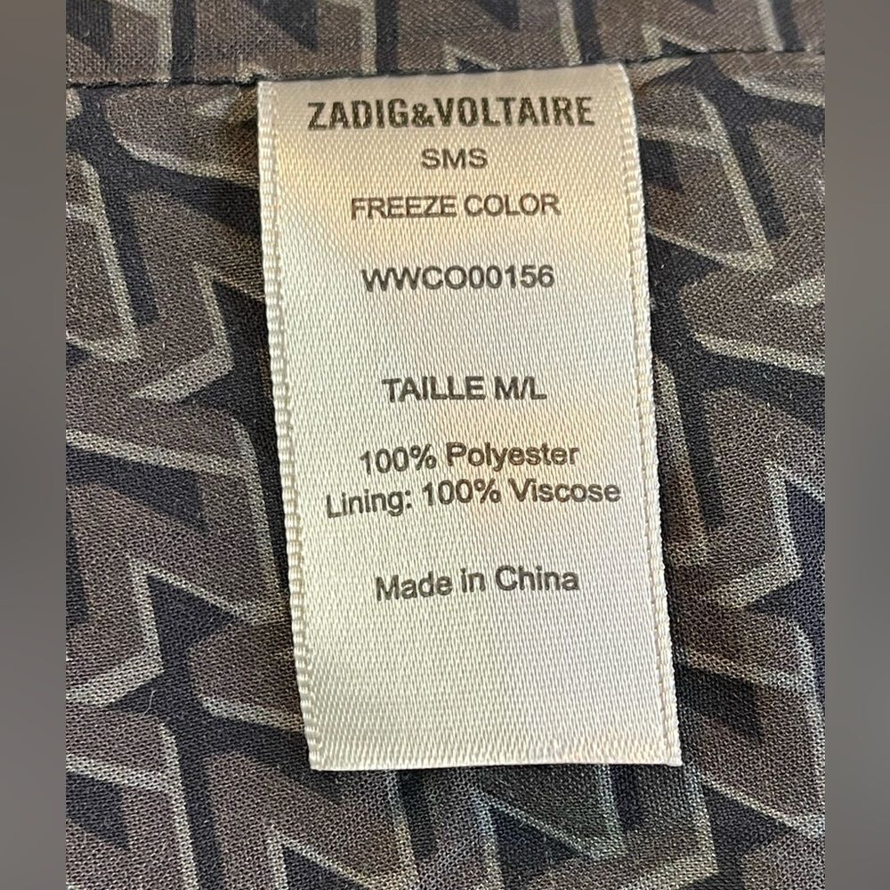 ZADIG & VOLTAIRE jacket BLACK FAUX MINK FUR COAT. Freeze color NWT. M/L - Picture 10 of 15